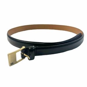 Lauren Ralph Lauren Black Italian Leather Belt with large buckle woman’s size L